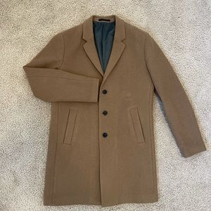 Jack and jones brown overcoat